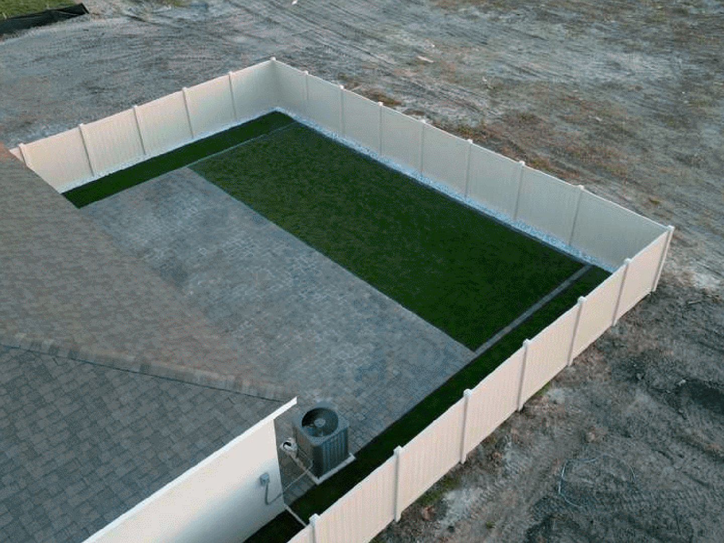 Modern backyard pavers design Orlando FL