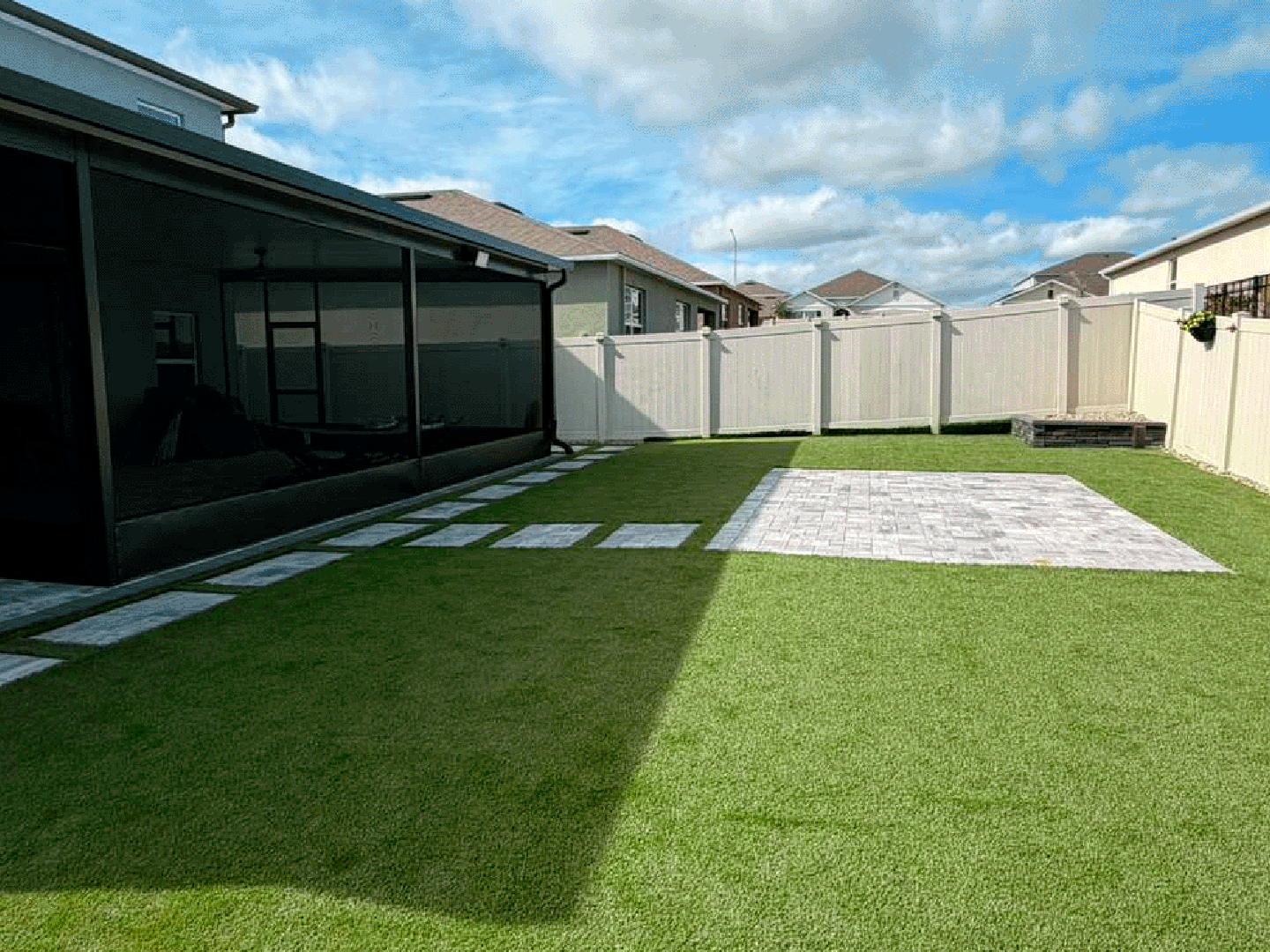 Lawn and turf installation residential Orlando