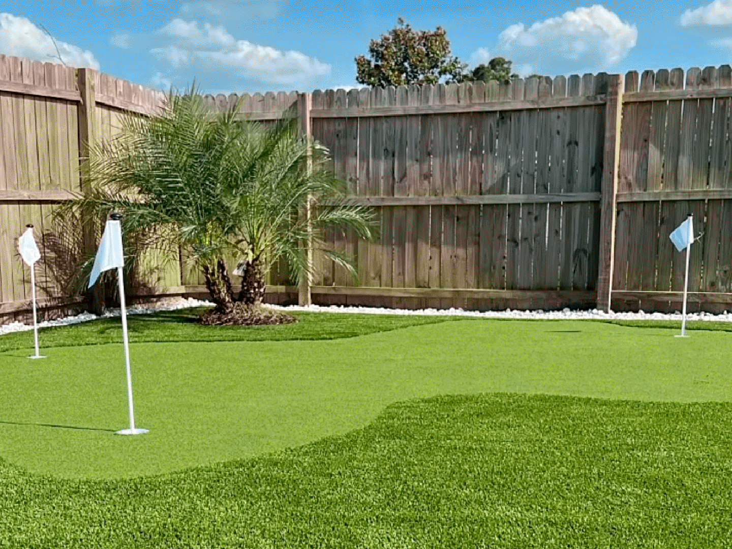 Artificial turf backyard installation Orlando FL