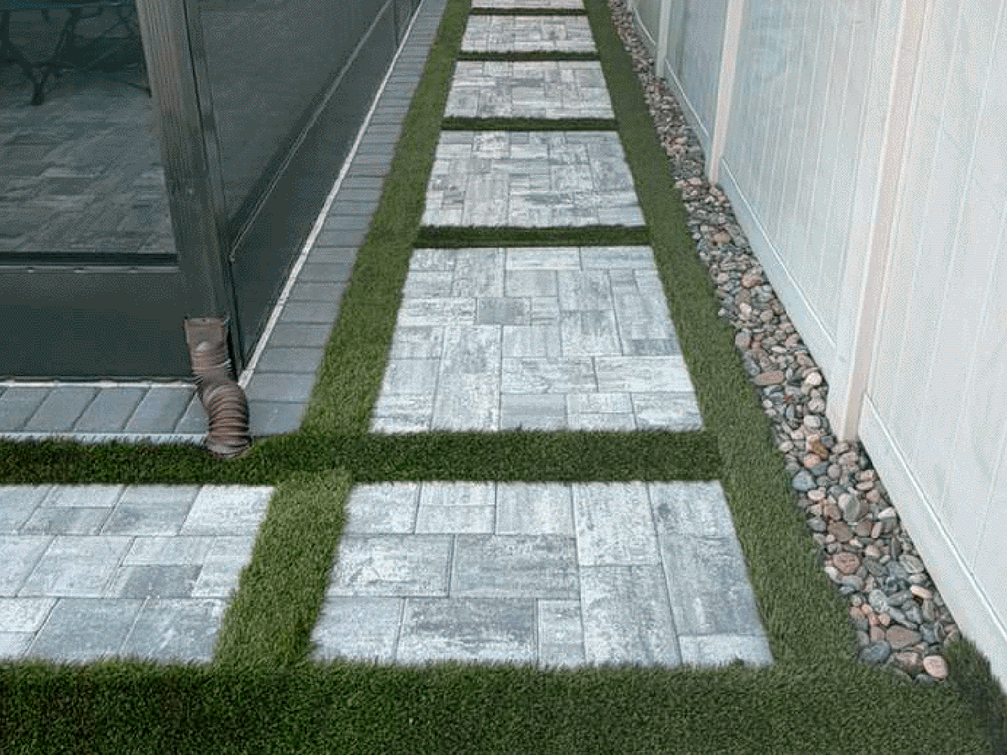 Modern walkway pavers design Orlando Florida