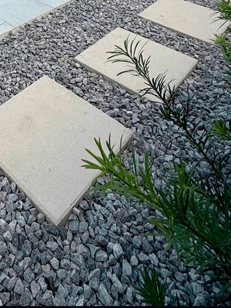 Modern walkway pavers with stones Orlando FL
